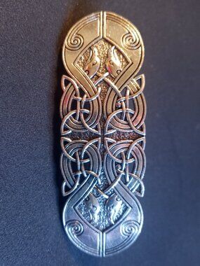 Metal Celtic hair barrette